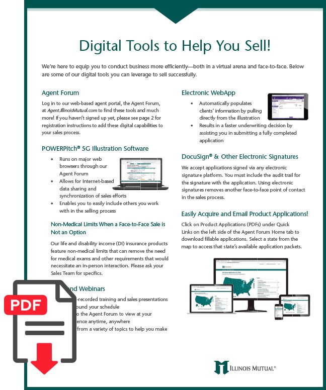 digital tools to help you sell flyer thumbnail image