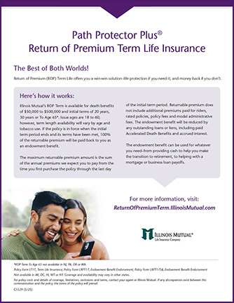 C5529 image of flyer Path Protector Plus® Return of Premium Term Life Insurance