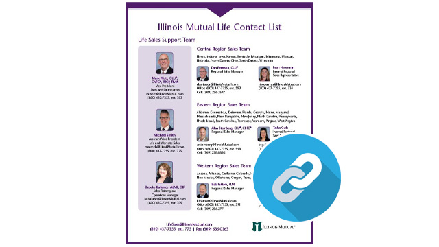 Life Sales Team Contact List Flyer