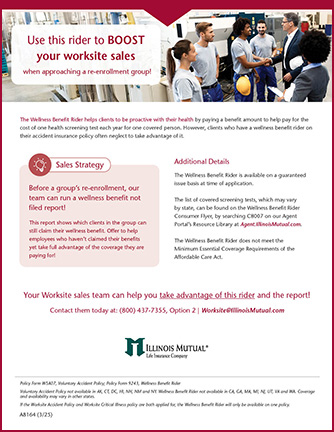 Wellness Benefit 'Not Filed' Report Flyer