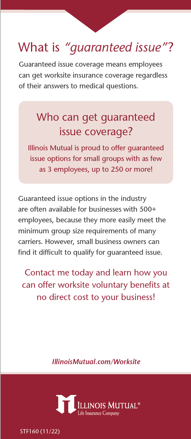 Guaranteed issue coverage flyer