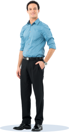 illustration of man holding a laptop