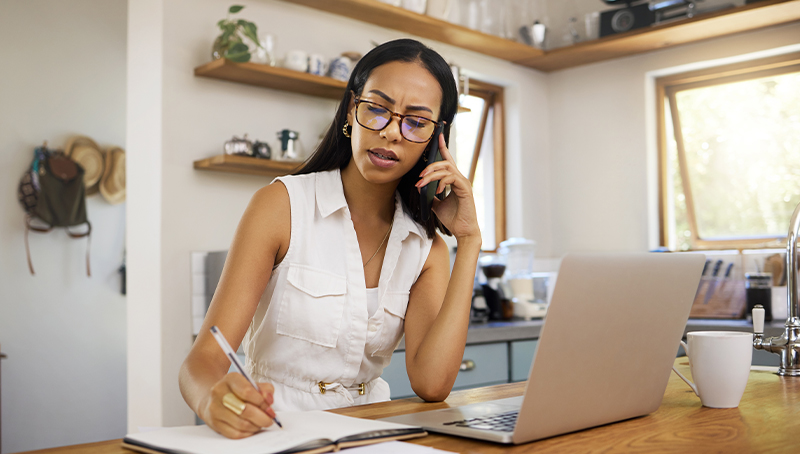business-woman image of a business woman on the phone