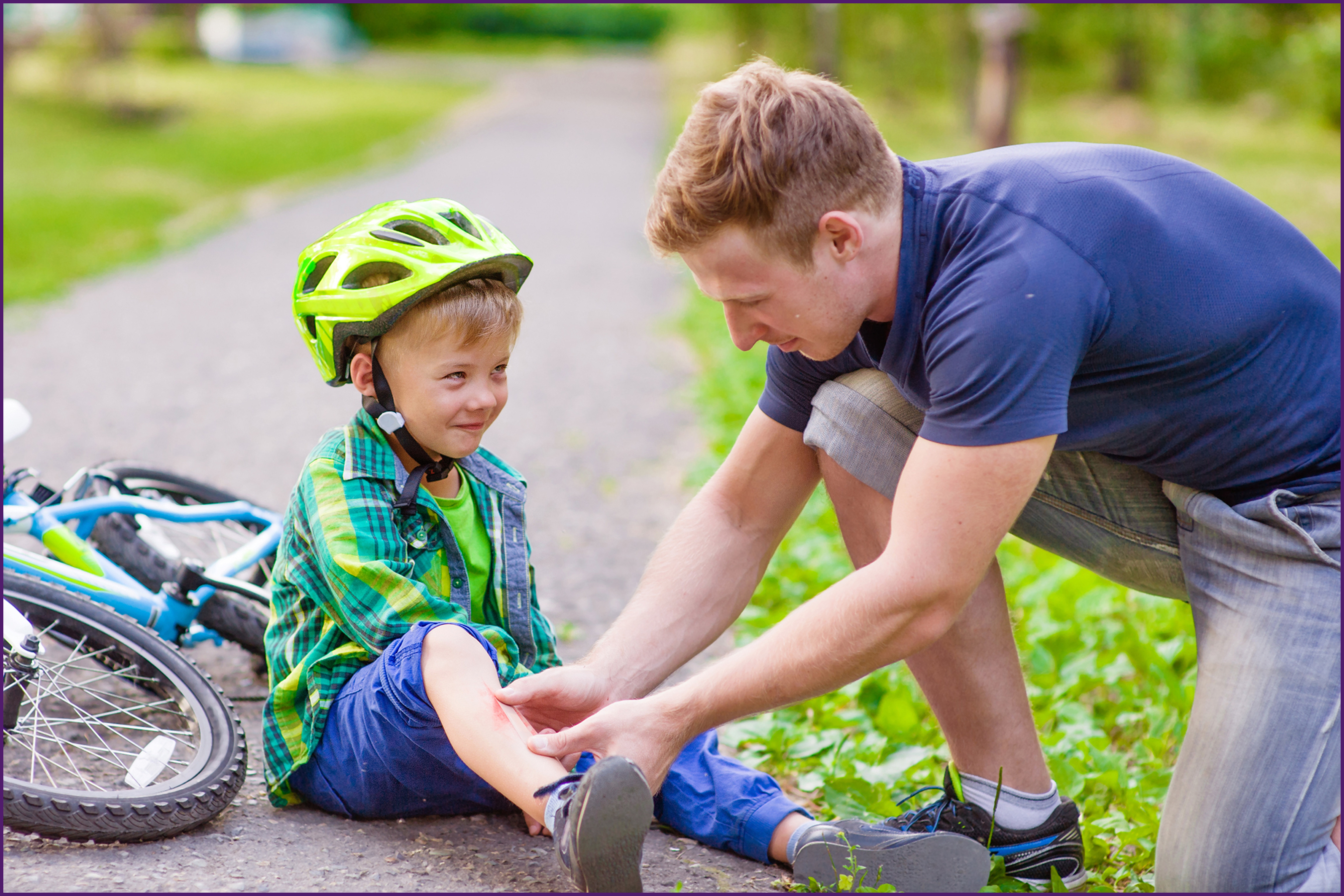 image of. a father helping his son