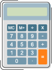 illustrated graphic of a calculator